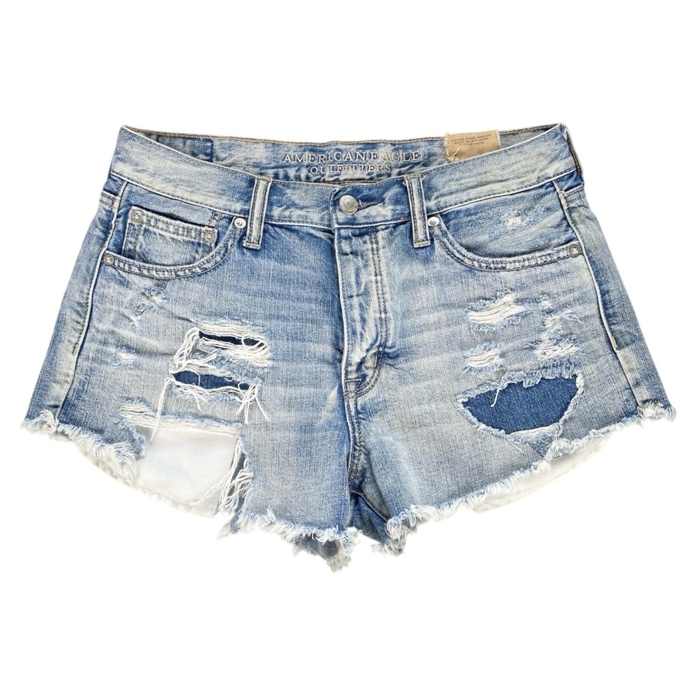 American Eagle Shorts Women’s 8 Vintage High Rise Festival Denim Cotton Bottoms